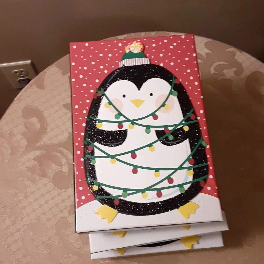Penguin Set of 3 Nesting Gift Boxes